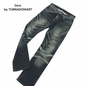 Zero by TORNADOMART トルネードマート 通年 USED加工★ ストレッチ スリム デニム パンツ ジーンズ Sz.S　メンズ 日本製　C4B01762_4#R