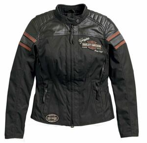 Harley-Davidson 中古・美品・レディース・トリプルベントシステム・ワーデン・防水ライディングジャケット 98165-18VW (S)