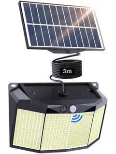 新品 ソーラーライト センサーライト 屋外 室内 高感度人感センサー 太陽光発電