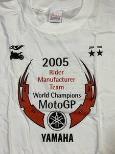 希少品　レア品　非売品　？　YAMAHA　ヤマハ　2005　MotoGP　50ｔｈ　バレンティーノ・ロッシ　VR46　Ｔシャツ　YZR　M1　サイズ　L　