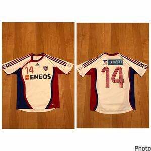 当時物.良品☆adidas製／FC東京　メンズサイズL並　希少.2006-07s.ユニフォーム #14 2nd ENEOS FCTOKYO1999 Jリーグオーセンティック /長友