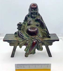 中国古銅　 明代　佛祖像 　古置物 古擺件 中国古美術 時代物 古董品　　A45
