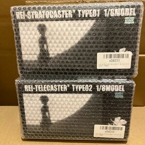 未開封 F-toys 新世紀エヴァンゲリオンギター REI-STRATOCASTER TYPE01 ストラトキャスタ TELECASTER TYPE02 テレキャスター 完全限定生産