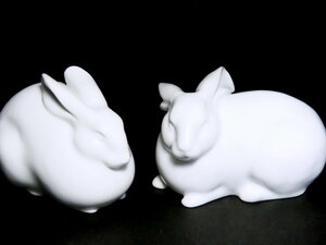 ■大倉陶園　　「ウサギ」　　２点セット　　マロン印　　　〈同梱対象商品〉