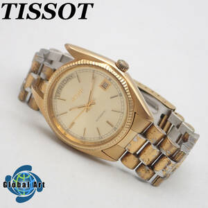 え03389/TISSOT ティソ/シースター/自動巻/メンズ腕時計/文字盤 ゴールド