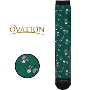 Ovation 馬イラスト　グリーン系　ライディングソックス　乗馬靴下　馬術