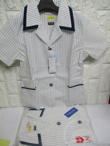 Y904/新品 M寸(9号) 2枚セット レディース 婦人 事務服 シャツ 半袖 ユニフォーム 制服