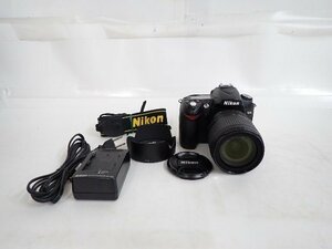 Nikon ニコン D90 デジタル一眼レフカメラ AF-S DX NIKKOR 18-105mm F3.5-5.6G ED VR レンズセット ∴ 6E473-8