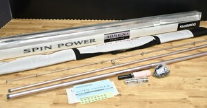 NY4-139【現状品】SHIMANO　釣り竿　SPIN POWER　385EX+　シマノ　釣り具　全長：3.85m　継数：3本　仕舞寸法：136.5㎝　中古品　保管品