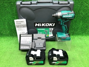 中古美品 HiKOKI ハイコーキ 18V コードレスインパクトドライバ WH18DD(2XC) ※マルチボルトバッテリ2個+充電器セット
