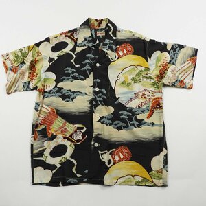 SUN SURF サンサーフ アロハシャツ SAMURAI THE BATTLEFIELD SS32165 size M #18428 送料360円 アメカジ ハワイアンシャツ 和柄