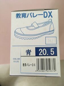 教育シューズ☆上履き バレーDX 20.5cm キッズ★ブルー未使用品★