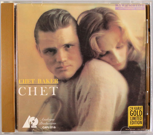 (GOLD CD) Chet Baker 『Chet』 輸入盤 CAPJ 016 Analogue Productions チェット・ベイカー / Bill Evans, Kenny Burrell, Pepper Adams..
