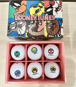 蘇や(BBY977)　LOONEY TUNES　TWEETY　ゴルフボール　6セット　ブリヂストン　PERFECT　　中古品　コンパクトサイズ