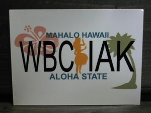 アメリカン ステッカー HAWAII ハワイ WBC IAK シール 雑貨