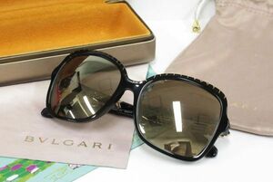 ★BVLGARI ブルガリ ★8181-B-F ブルガリ 5420/5A 56□17 140 3N ラインストーン サングラス★中古品