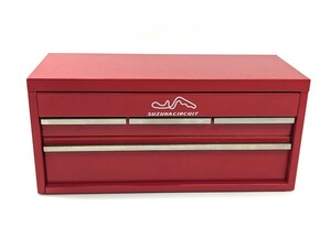 鈴鹿サーキット　ミニチュア　ツールボックス 工具箱　赤　インテリア　置物　未使用のまま飾っていました　当時物なのでスレ、色抜けあり