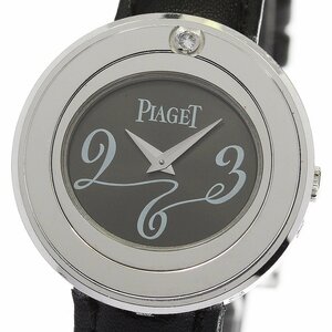 ピアジェ PIAGET P10275 ポセション K18WG 1Pダイヤ クォーツ レディース _754879【ev20】