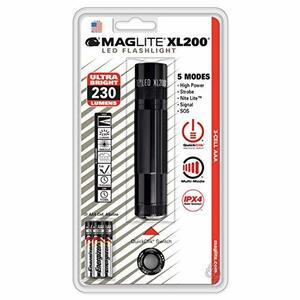 【中古】MAG-LITE(マグライト) 懐中電灯 XL200 LED(単四3本) XL200-S3016 ブラック