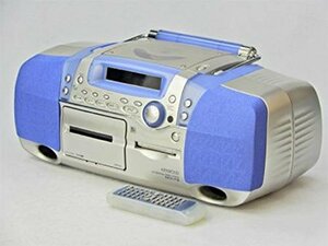 【中古】KENWOOD　ケンウッド　JVC　MDパーソナルステレオシステムRAMPAGE（ランページ）　MDX-F3-L（ブルー）　（CD/MD/カセット）（ラジ