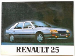 RENAULT 25 1989 OWNERS MANUAL