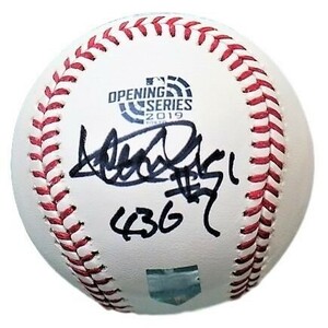 イチロー直筆サイン#51及び通算安打4367書込MLB公式ボール ドジャース