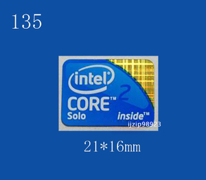 即決135【 intel Core 2 Solo 】エンブレムシール追加同梱発送OK■ 条件付き送料無料 未使用