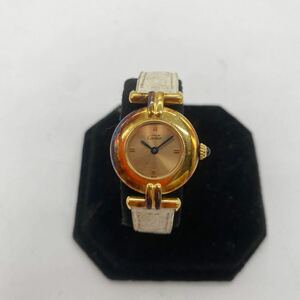exF0008 Cartier VERMEILカルティエ ヴェルメイユ レディースクォーツ腕時計 QZ sv925 現状品