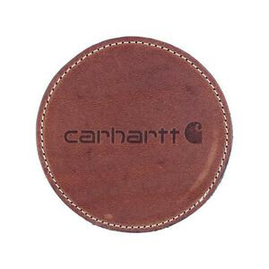 カーハート レザー コースター　茶　「１枚」　●新品　Carhartt