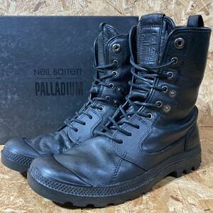 PALLADIUM NEIL BARRETT レースアップ ハイカット ブーツ US9 42 レザー コラボ 別注 限定 パラディウム ニール バレット