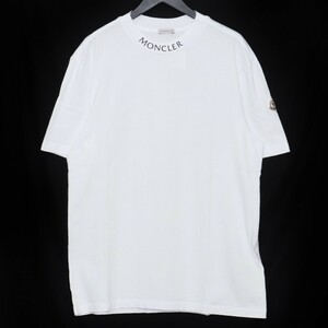 MONCLER ネックロゴTシャツ Mサイズ ホワイト H20918C00040 8390T モンクレール NECK LOGO SS TEE 半袖カットソー