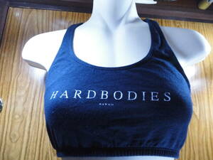 ②HARDBODIES HAWAII ダンス フィットネス エアロビクス シンプルに紺TOPトップ 米国のM 国内のLサイズぐらい 長期保管品