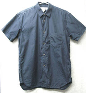 ギャルソン SHIRT：フランス製 半袖 シャツ XS 紺 （ ギャルソンシャツ COMME des GARCONS SHIRT Men