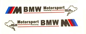数量限定セール品　 /// M BMW Motorsport　　黒系ロゴ　左右2セット 　ステッカー