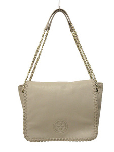 トリーバーチ TORY BURCH Marion Small Flap Shoulder Bag マリオン スモール フラップ ショルダー バッグ グレージュ トートバッグ チェー