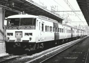 鉄道写真 特急 185系 電車 普通電車 L判（89mm×127mm）