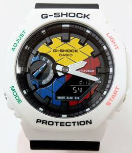 【美品】　CASIO　G-SHOCK×Rubik’s　ルービックキューブコラボ　GAE-2100RC クォーツ　替えベゼル付　箱付　店舗受取可