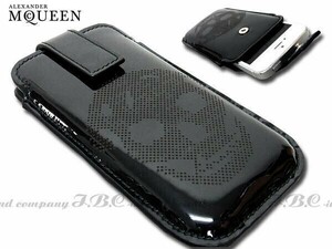 ★McQUEEN★アレキサンダーマックイーンiPhone5用ケース★艶黒【本物保証】イタリアンカジュアル★芸能人御用達★ハイファッション★