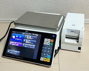 ★動作良品★東芝テック★対面料金はかり★SL-6300-R / プリンタ SL-63P-1-R ★2021年製★