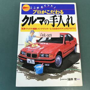 A08-004 ここがポイント！プロがこだわるクルマの手入れ 自動車評論家 脇森 宏 監修 B41 永岡書店 記名塗りつぶし有り