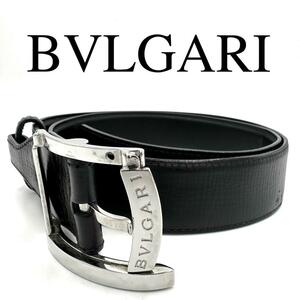 BVLGARI ブルガリ ベルト アショーマ ロゴバックル ロゴ金具 レザー