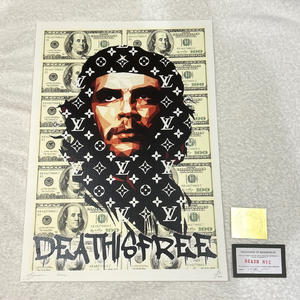世界限定100枚 DEATH NYC チェ・ゲバラ ルイヴィトン LOUISVUITTON キューバ HIPHOP ポップアート アートポスター 現代アート KAWS Banksy