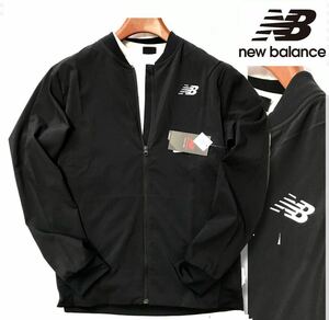 ◆H588新品【日本 XLサイズ】黒 春夏 ニューバランス ゴルフに最適 ジャケット オールシーズンNew Balance GOLF ボンバージャケット ma-1