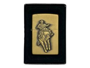 zippo (ジッポー) 1998年製 Marlboro マルボロ ロデオ カウボーイ 懸賞品 限定 オイルライター ゴールド 雑貨/036