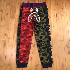 ★新品★ XL Mix color camo シャーク スウェット パンツ shark sweat pants a bathing ape BAPE エイプ ベイプ アベイシングエイプ i166