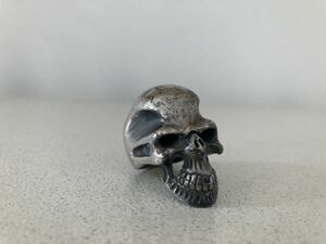 送料無料　ヴィンテージ　スカルリング　ドクロ　19号 925 SILVER製 36g 指輪 925SV 銀製　SKULL