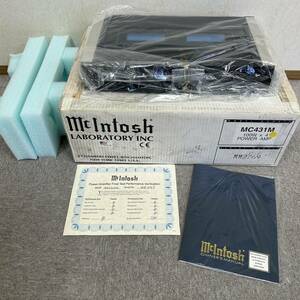 【ART-4910】Mcintosh マッキントッシュ POWER AMPRIFIER パワーアンプライヤー MC431M 車載用 カー用品 ブルーメーター カーオーディオ用