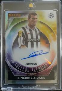 2023 Topps Merlin ZINEDINE ZIDANE Autograph ジネディーヌ・ジダン 直筆サインカード　サインなしカードおまけ付