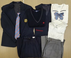 岡山県[岡山東商業高校]女子制服　Sサイズ9点フルセット　最新モデル　