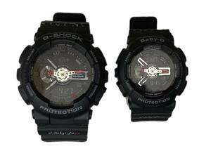 CASIO (カシオ) G-SHOCK Baby-G ペアウォッチ ラバーズコレクション2021 腕時計 LOV-21A-1AJR ブラック メンズ/078